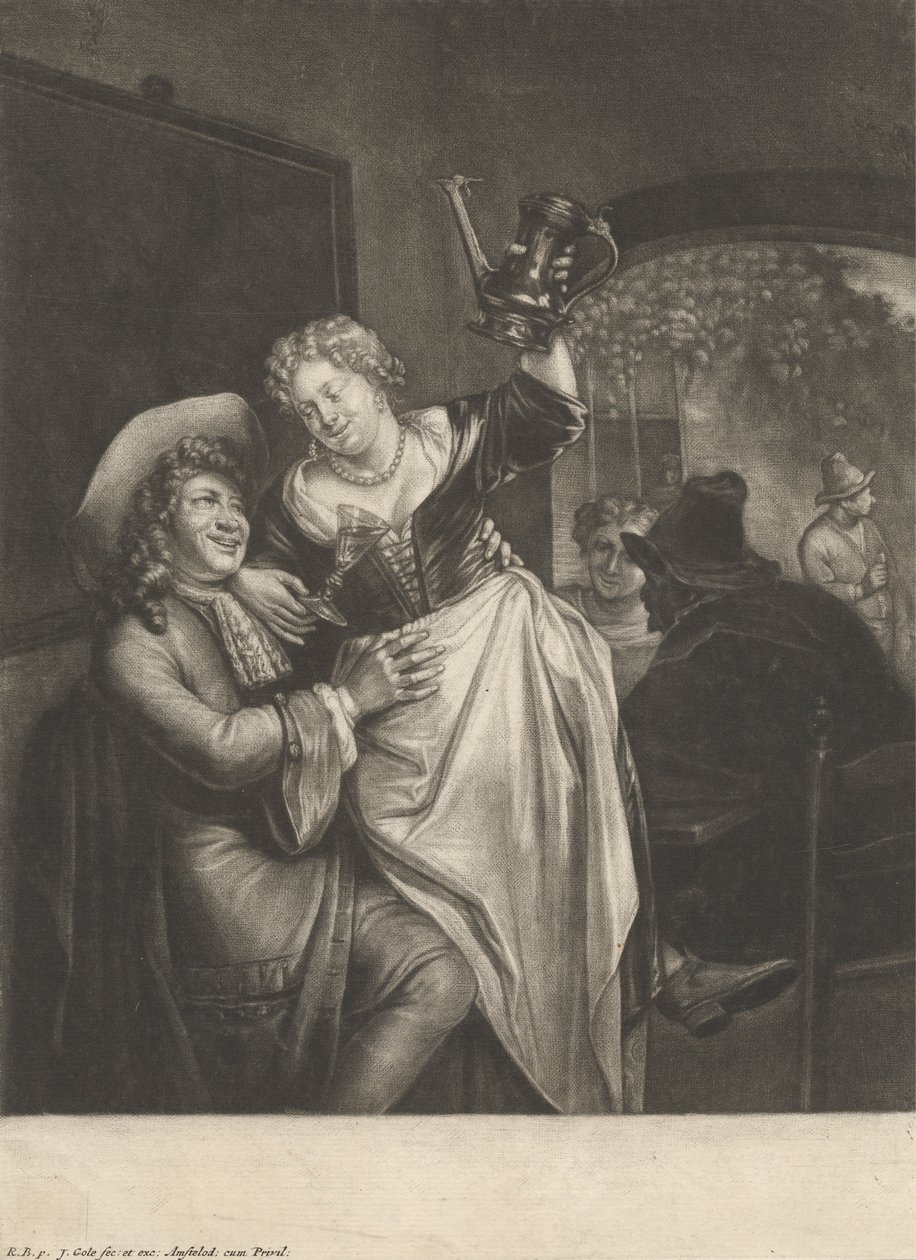 Scène de beuverie - Jacob Gole