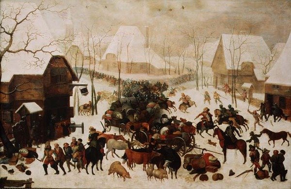 Combat dans un village, 1605 - Jacob II Savery