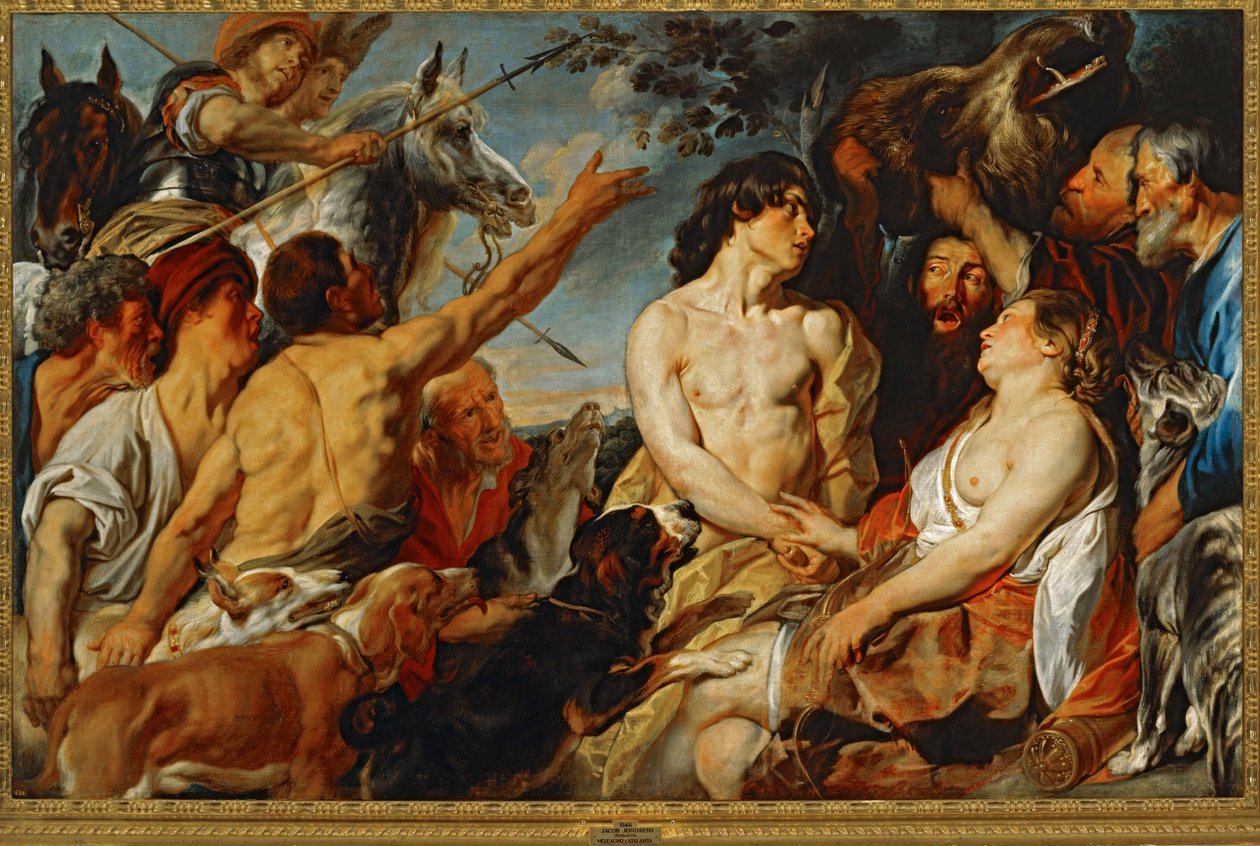 Meleager et Atalanta ... (peinture sur toile) - Jacob Jordaens