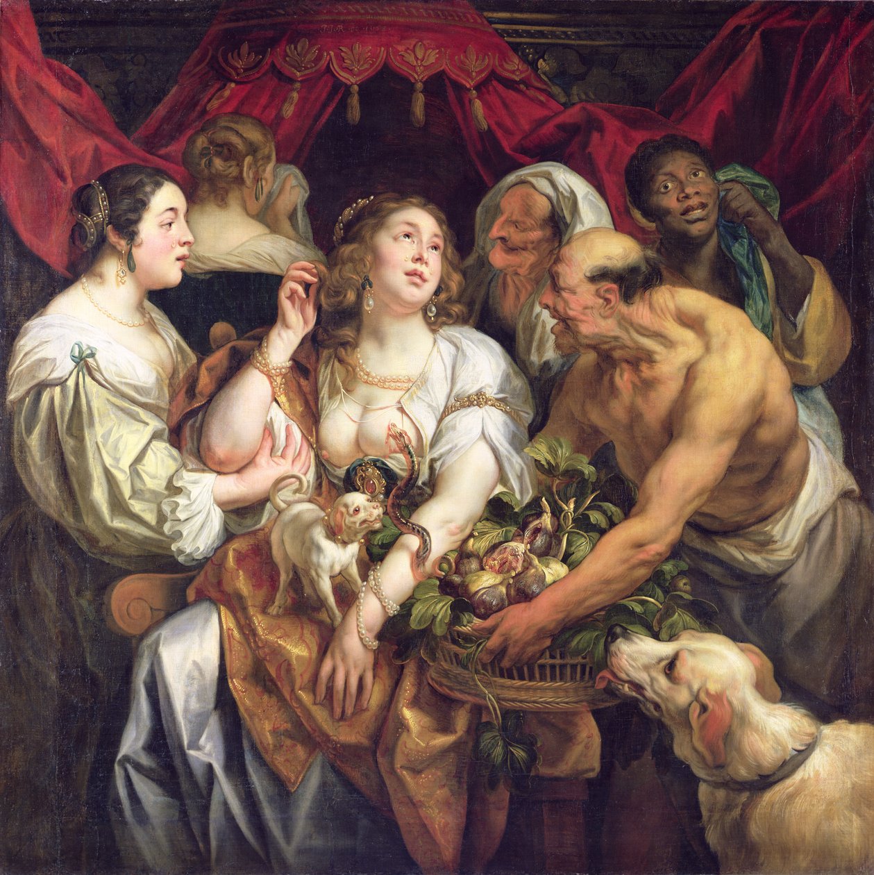 La mort de Cléopâtre - Jacob Jordaens