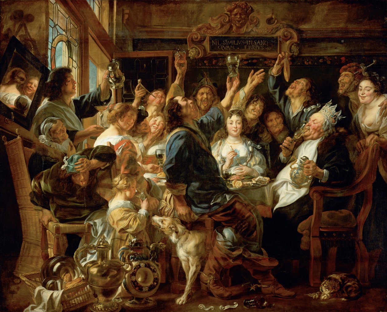 La fête du roi des haricots - Jacob Jordaens