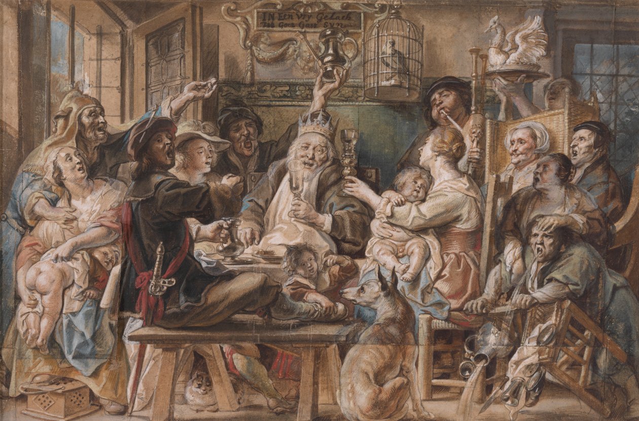 Le roi boit - Jacob Jordaens