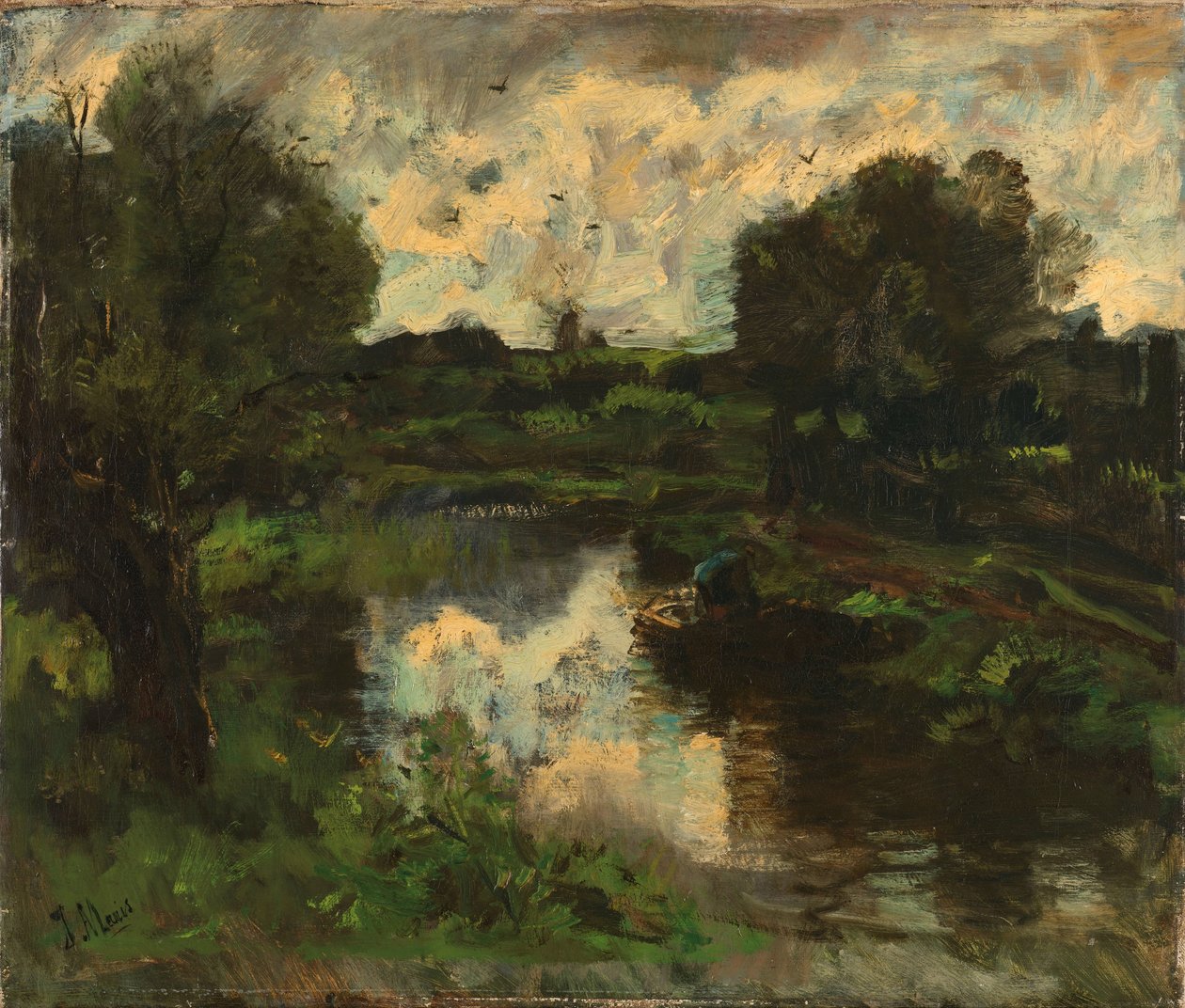 Paysage de polder après un orage - Jacob Maris