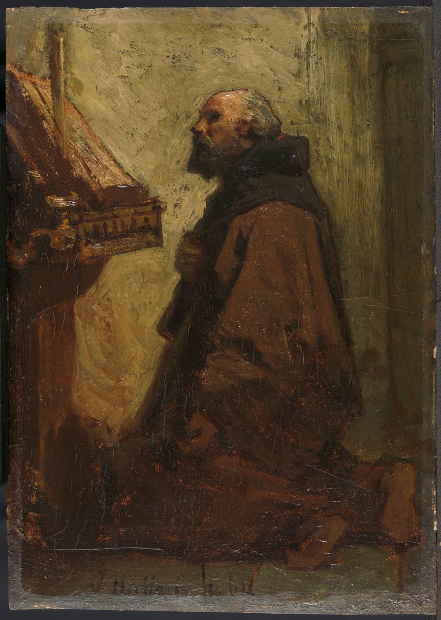 Moine en prière - Jacob Maris