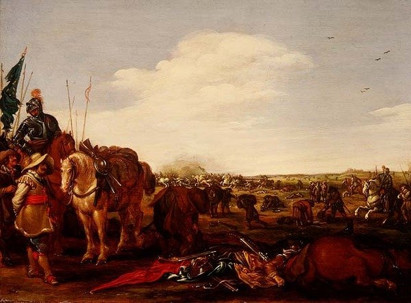 Une scène de bataille - Jacob Martsen de Jonge