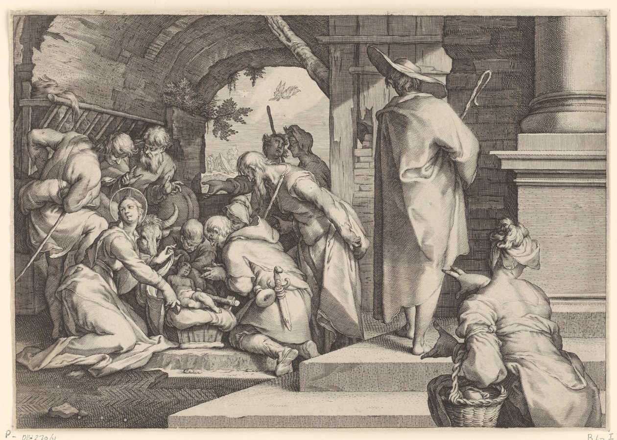 Adoration des bergers - Jacob Matham