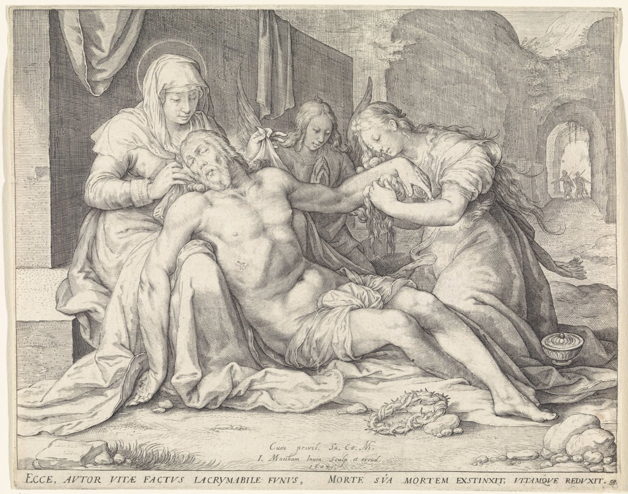 Lamentation du Christ - Jacob Matham
