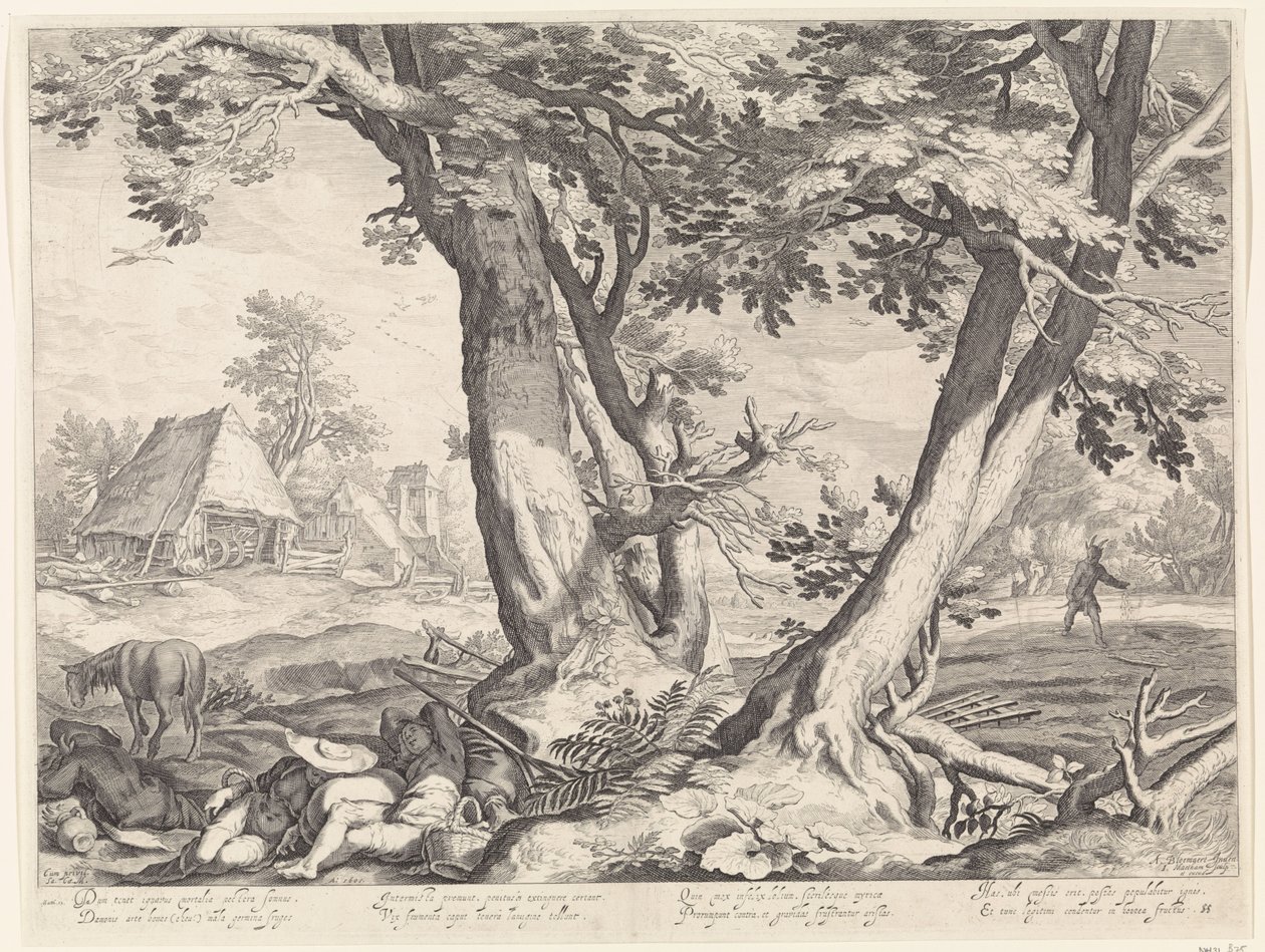Paysage avec la parabole du semeur - Jacob Matham