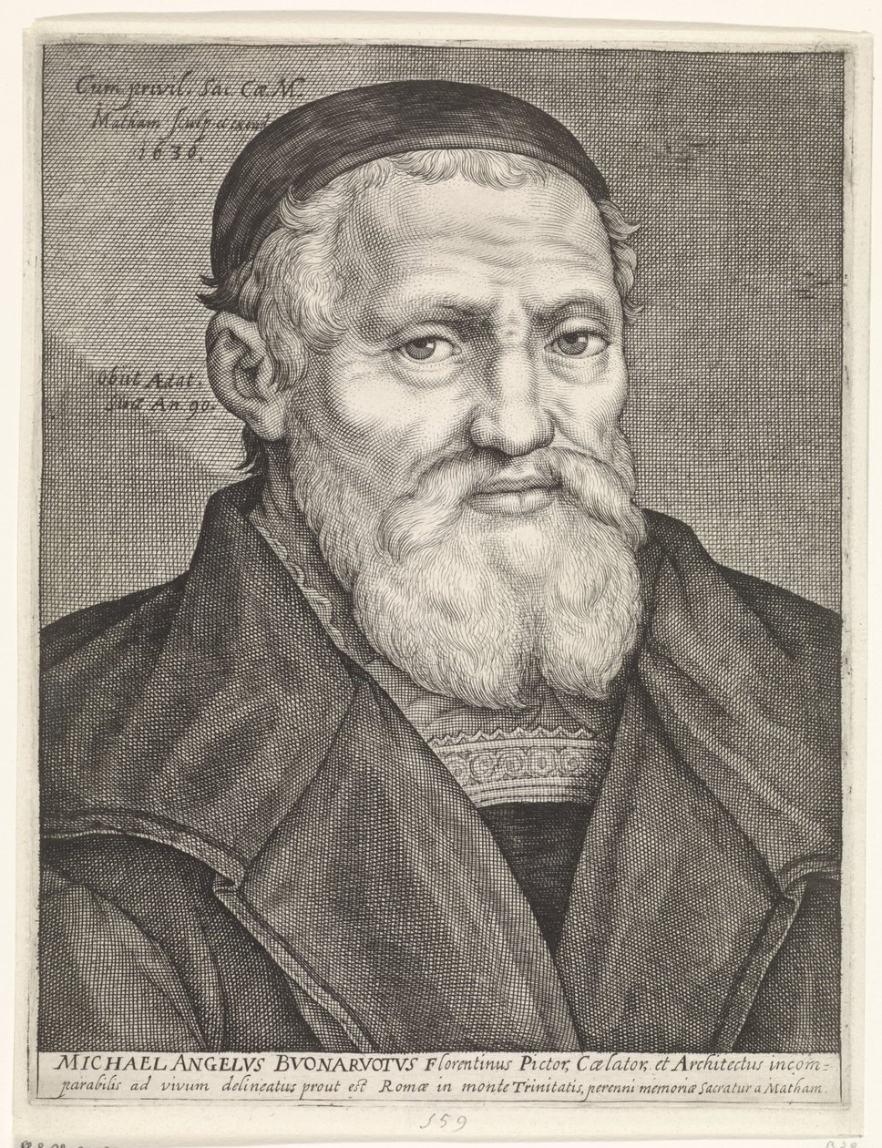 Portrait de Michel-Ange - Jacob Matham