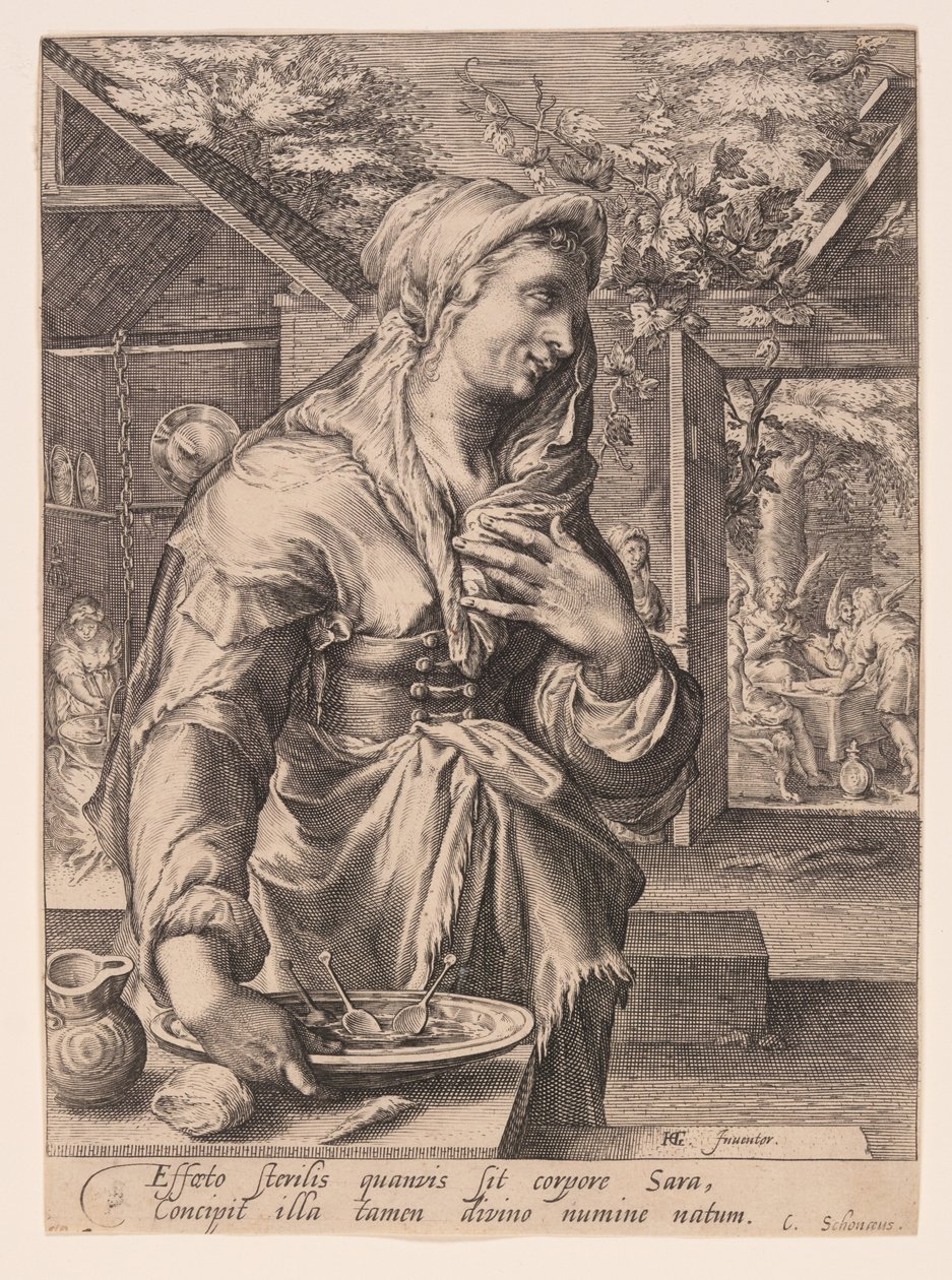 Sarah, tirée de The Wives of the Patriarchs (Les épouses des patriarches) - Jacob Matham