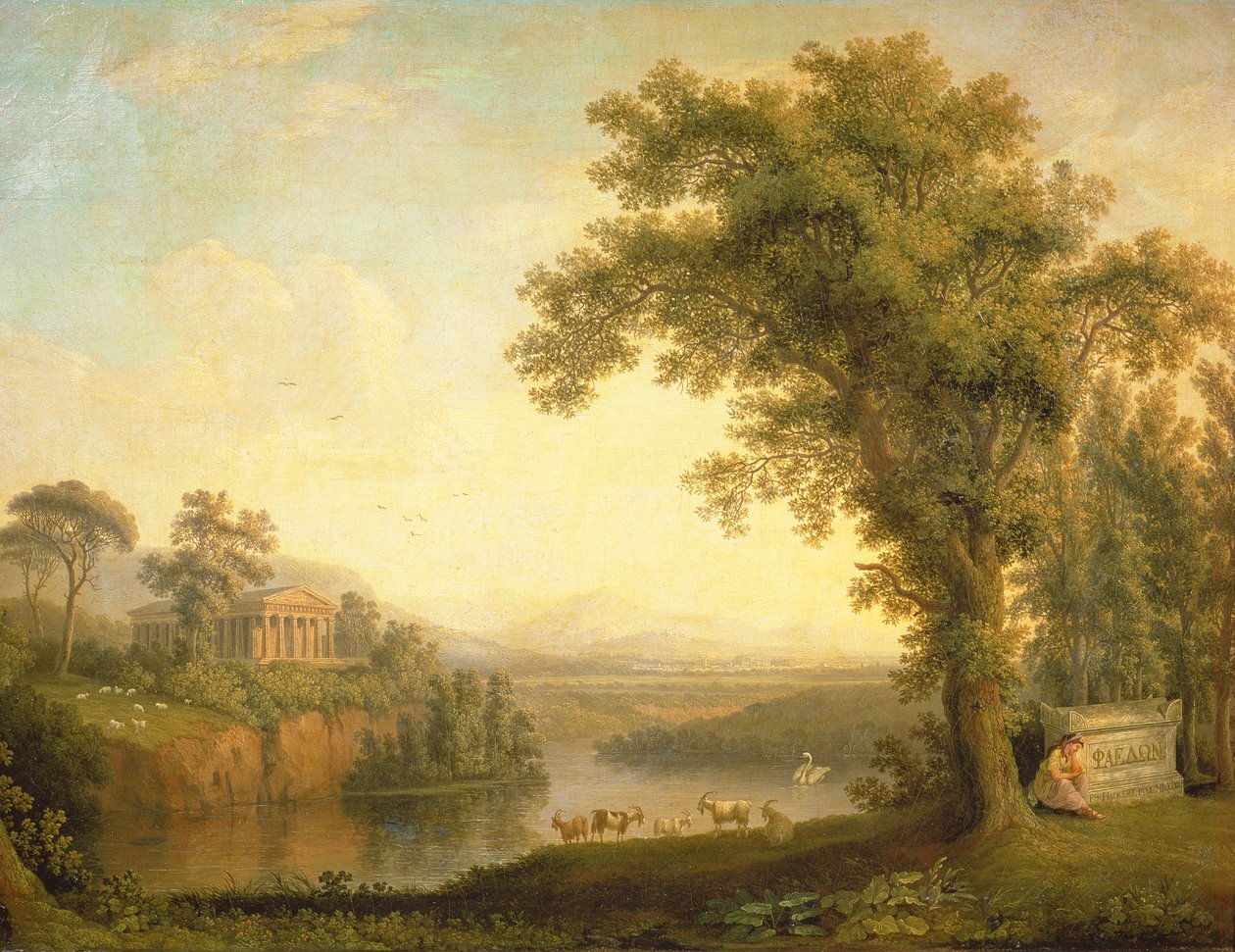 Paysage antique avec le tombeau de Phaéton, 1785 - Jacob Philippe Hackert