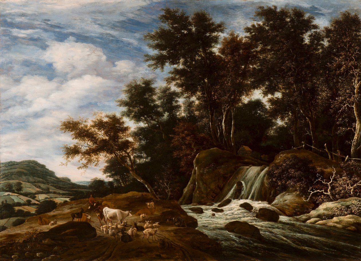 La cascade - Jacob Salomonsz van Ruysdael