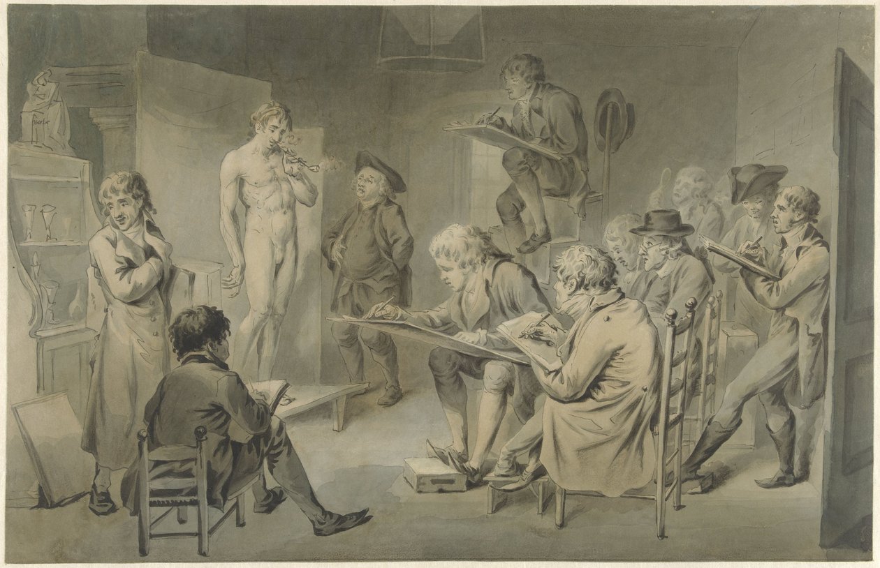 Cours de dessin dans une académie - Jacob Smies