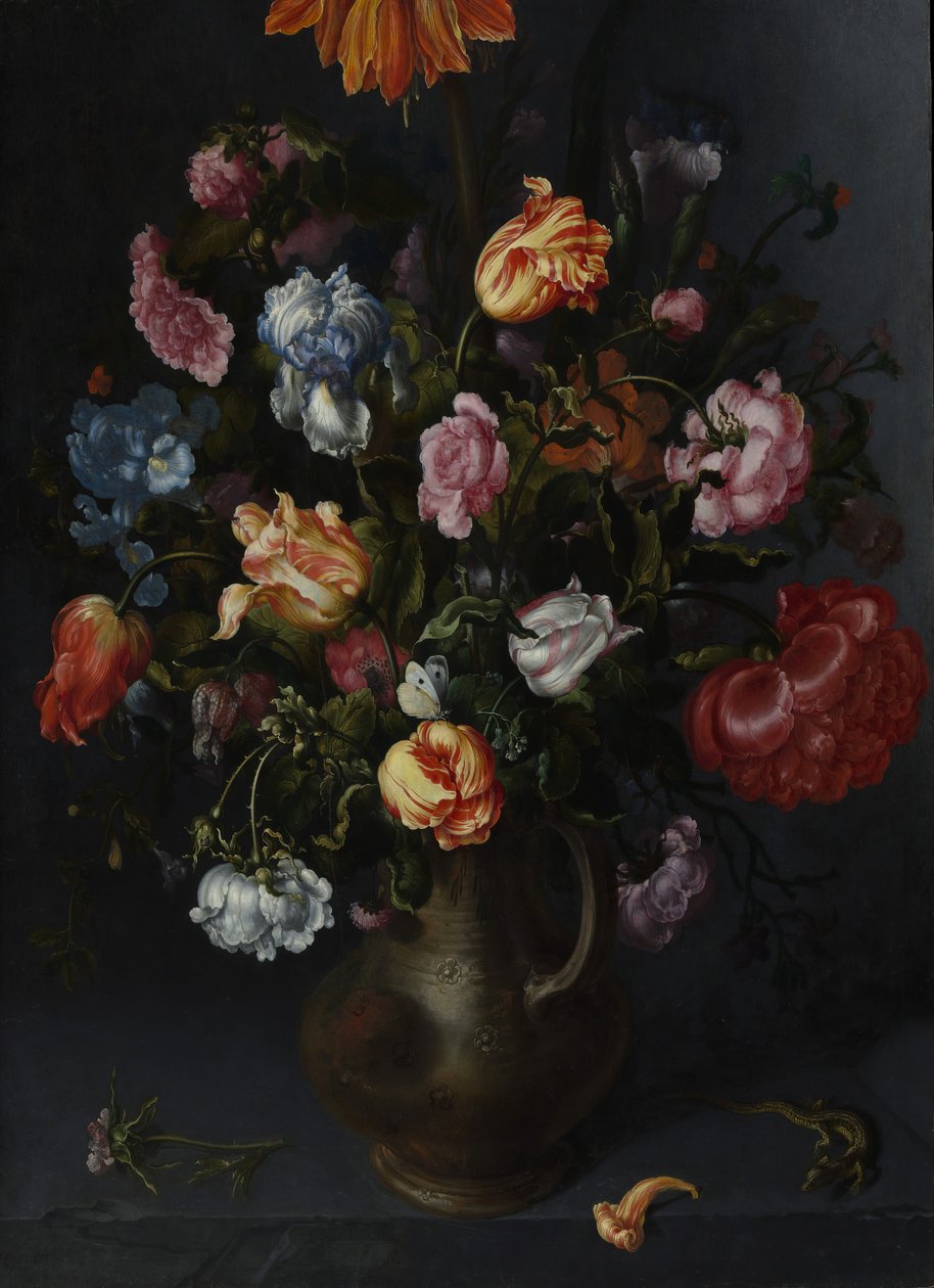 Un vase avec des fleurs - Jacob Vosmaer