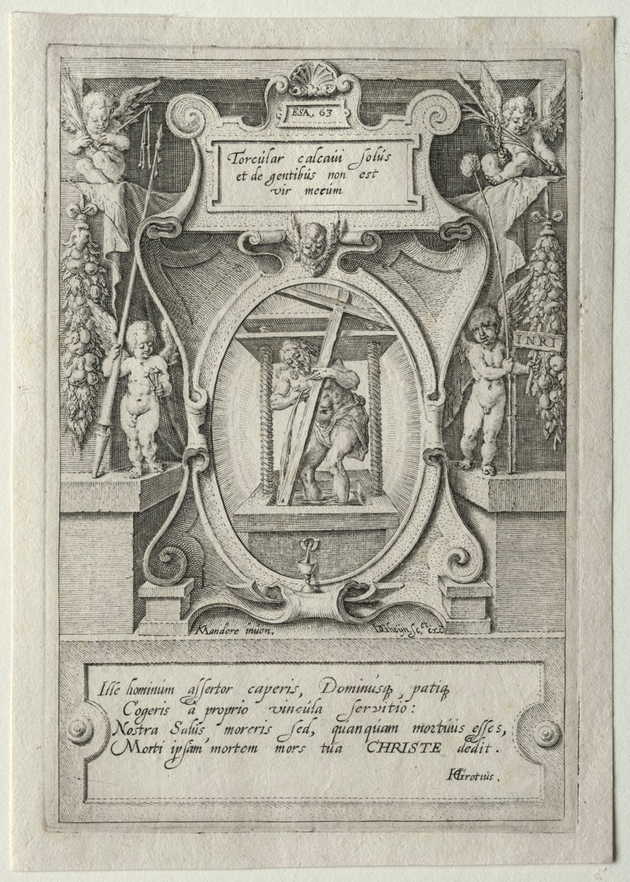 Jeu de la passion :  Page de titre - Jacob de Gheyn II