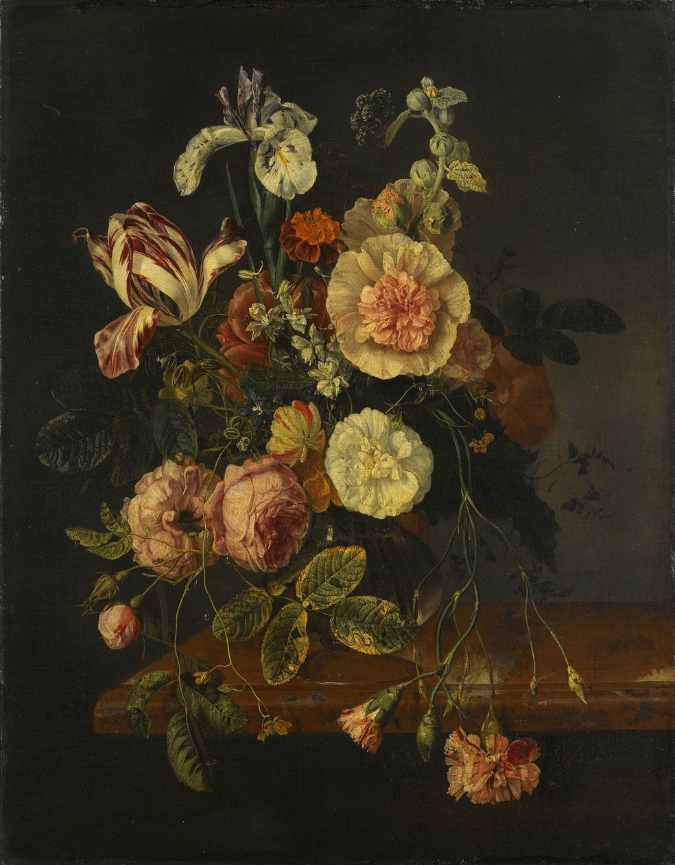 Nature morte avec des fleurs - Jacob van Walscapelle (attributed to)