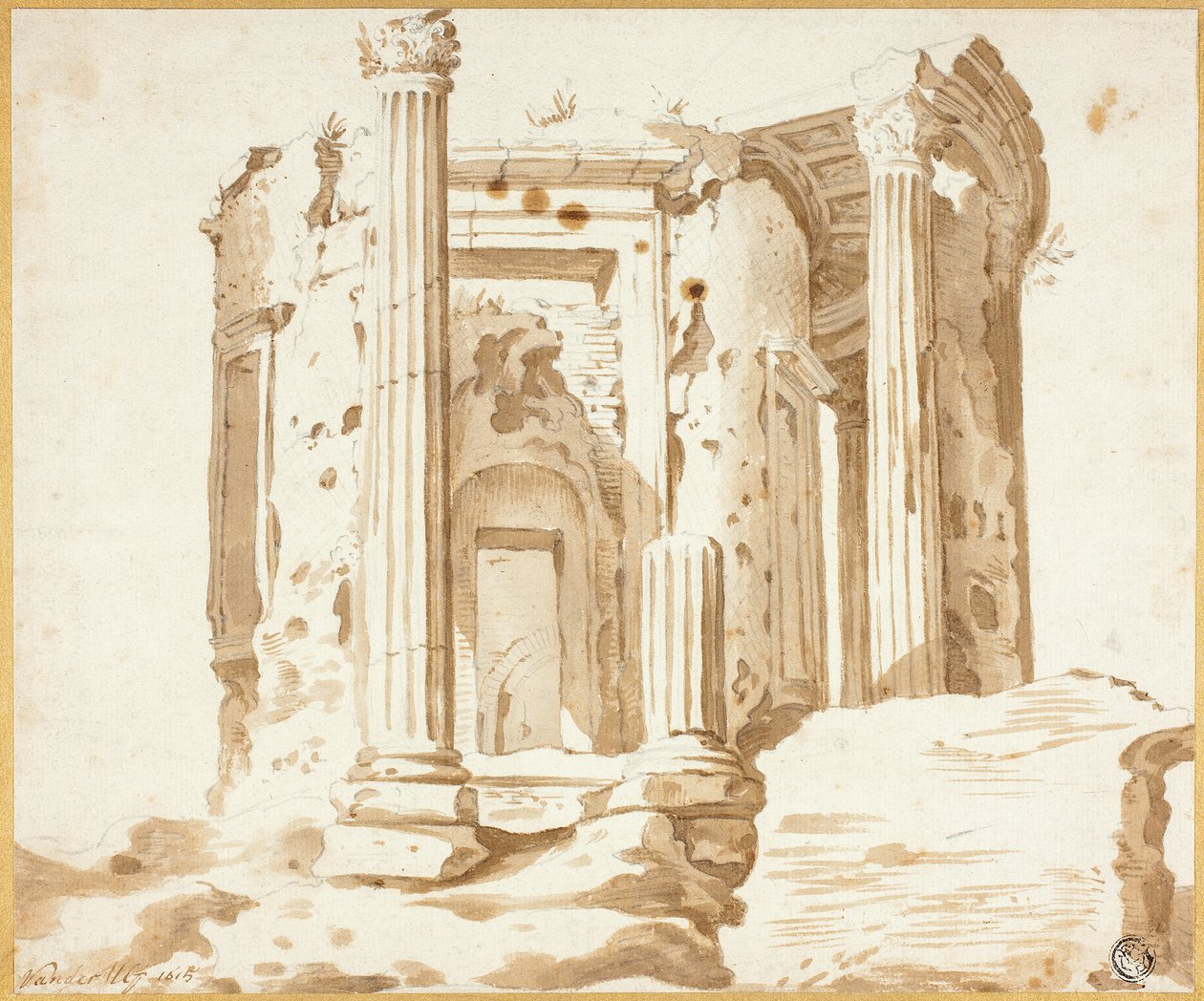 Temple à Tivoli - Jacob van der Ulft