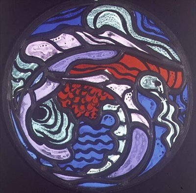 Composition abstraite, médaillon - Jacoba van Heemskerck