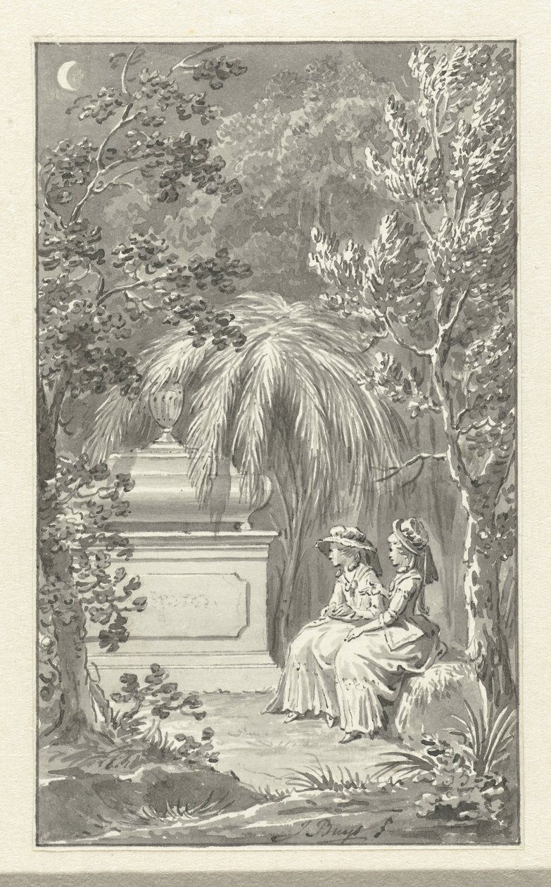Deux dames assises près d