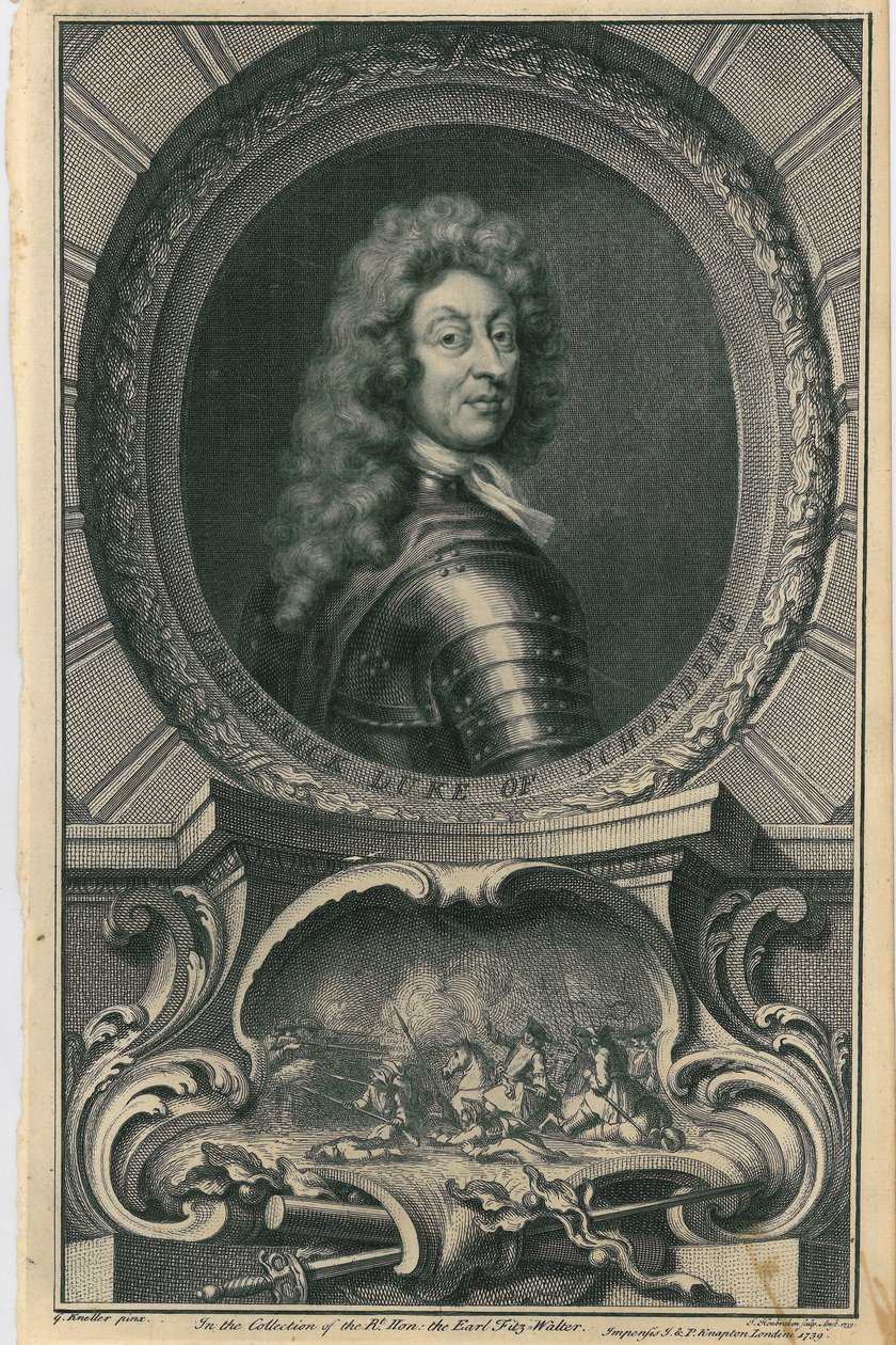 Frédéric, Duc de Schomberg, 1739 - Jacobus Houbraken