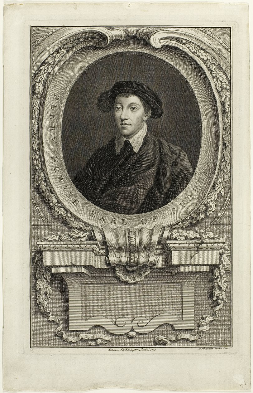 Henry Howard, comte de Surrey - Jacobus Houbraken