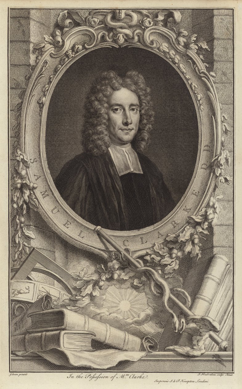 Samuel Clarke, philosophe et clerc anglais - Jacobus Houbraken