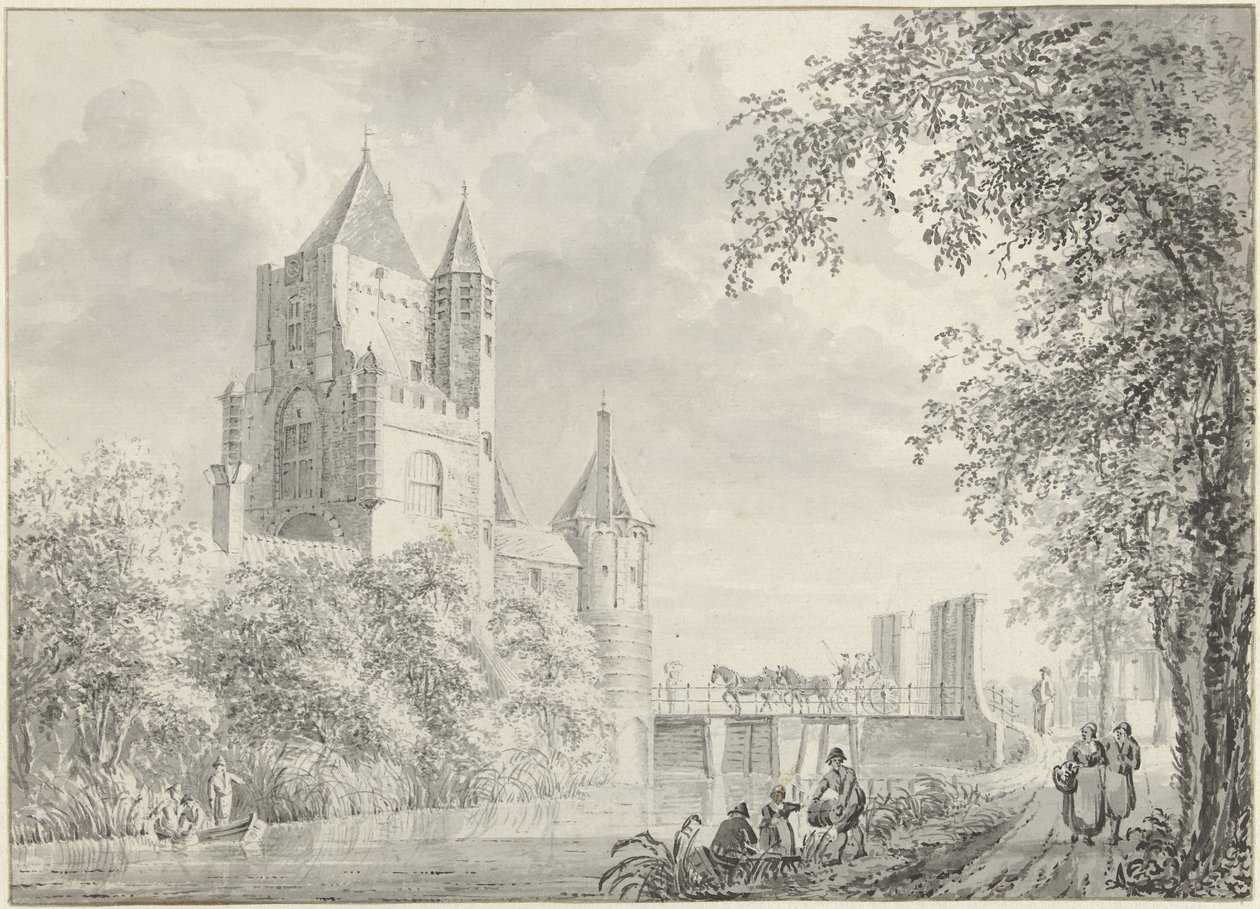 Porte de la ville - Jacobus Kops (attributed to)