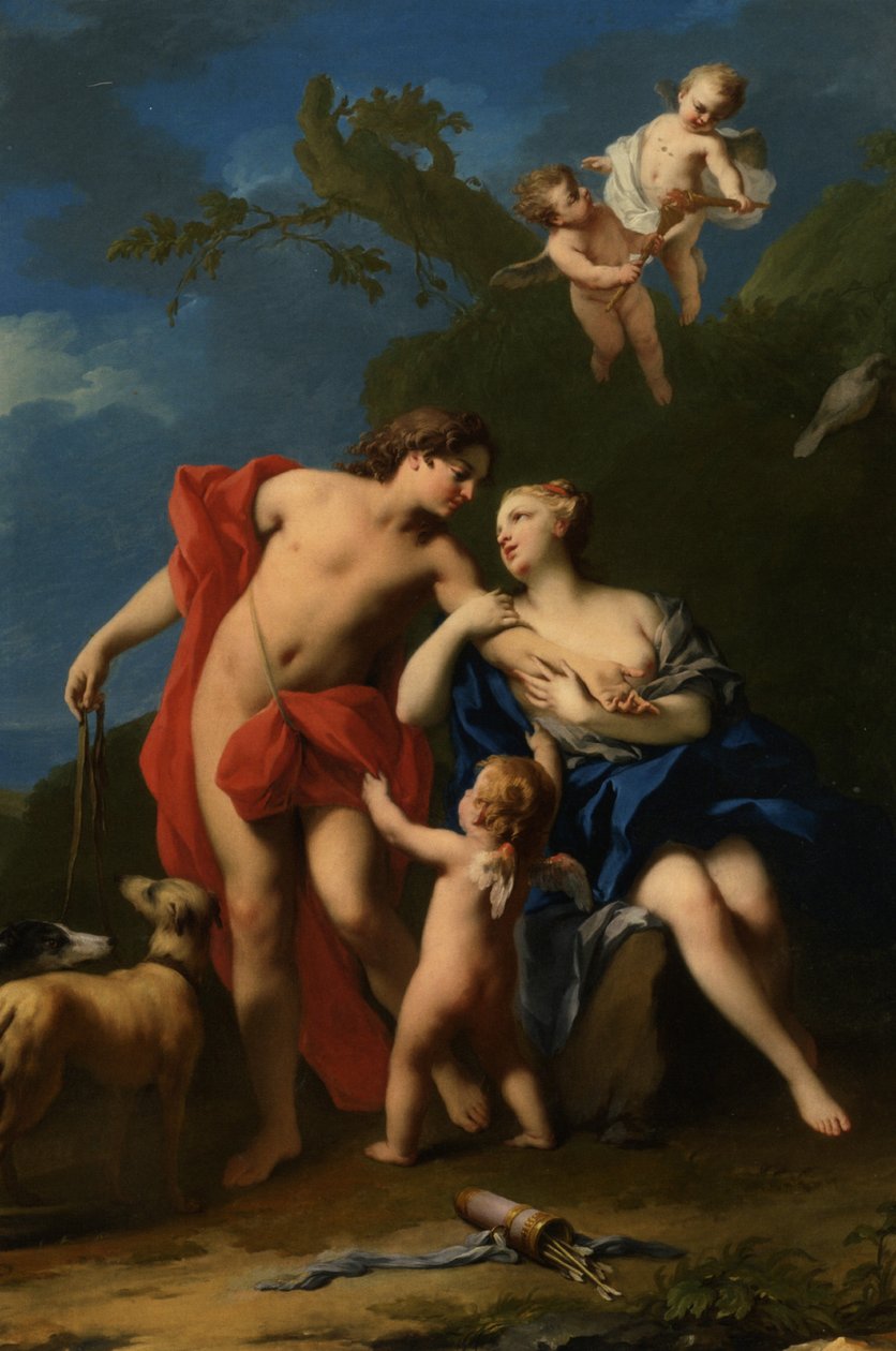 Vénus et Adonis - Jacopo Amigoni