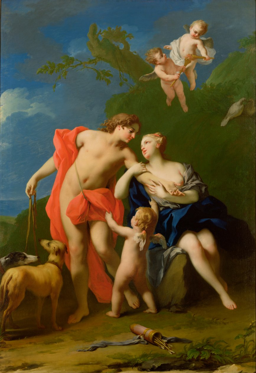 Vénus et Adonis - Jacopo Amigoni