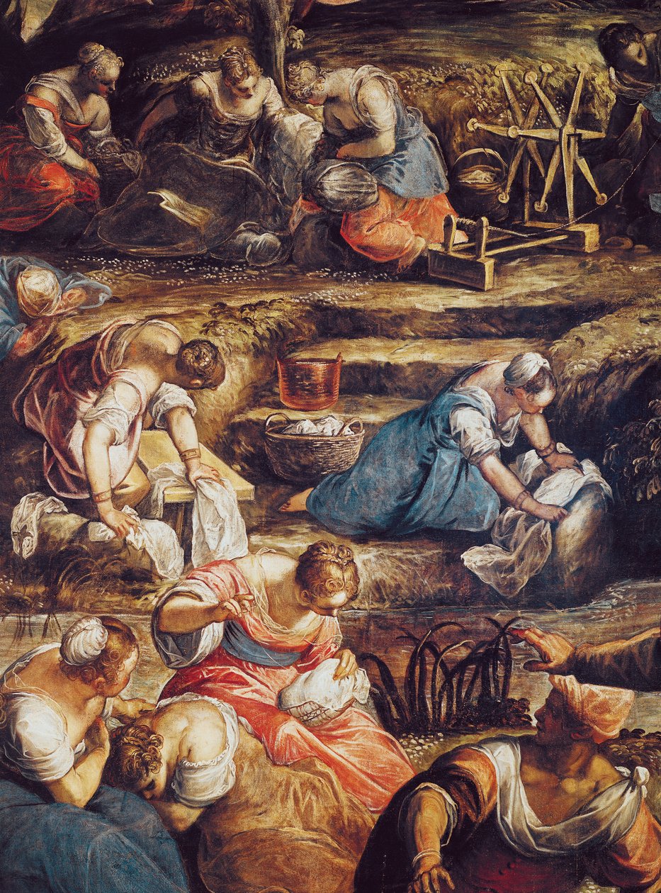 La Chute Miraculeuse de la Manne (détail) - Jacopo Robusti Tintoretto