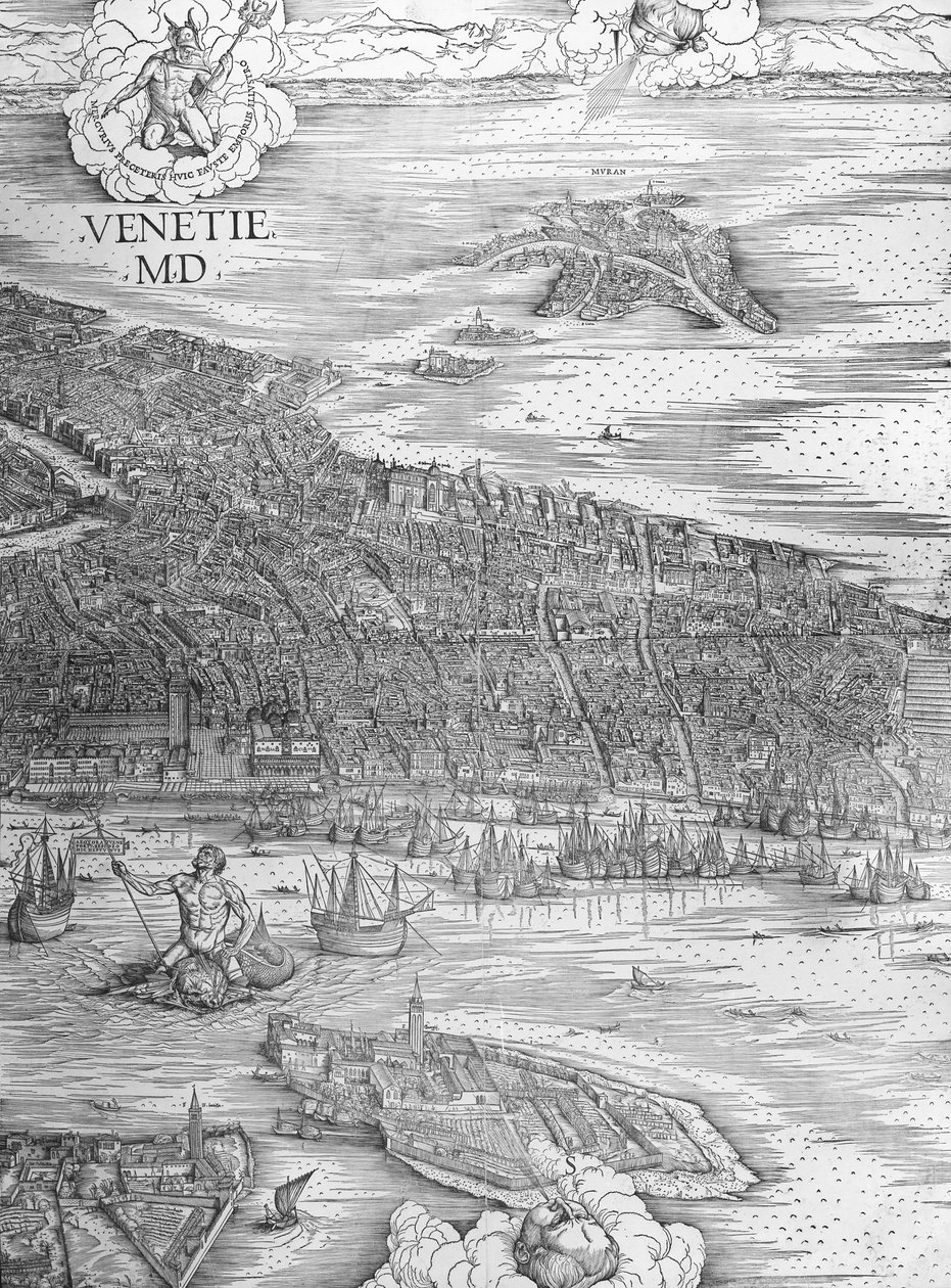 Grande Pianta Prospettica - Venise, vers 1500 (section centrale) - Jacopo de Barbari