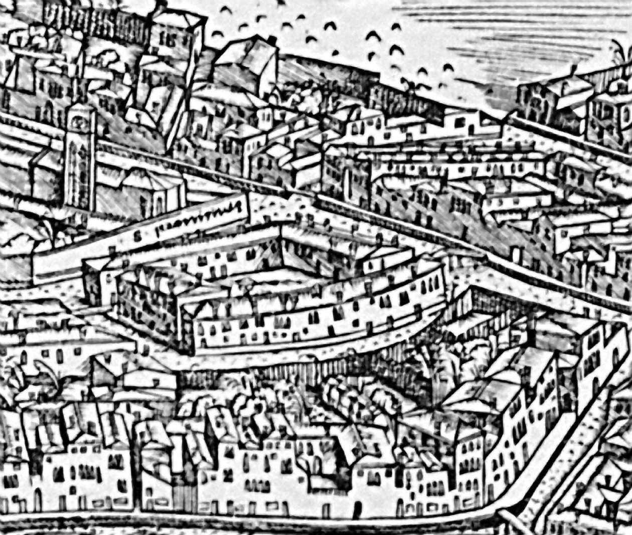 Grande Pianta Prospettica - Venise (détail) - Jacopo de Barbari