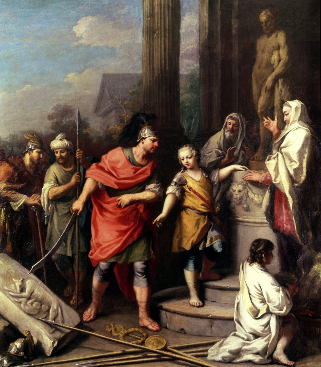 Hannibal jurant une inimitié éternelle à Rome - Jacopo Amigoni