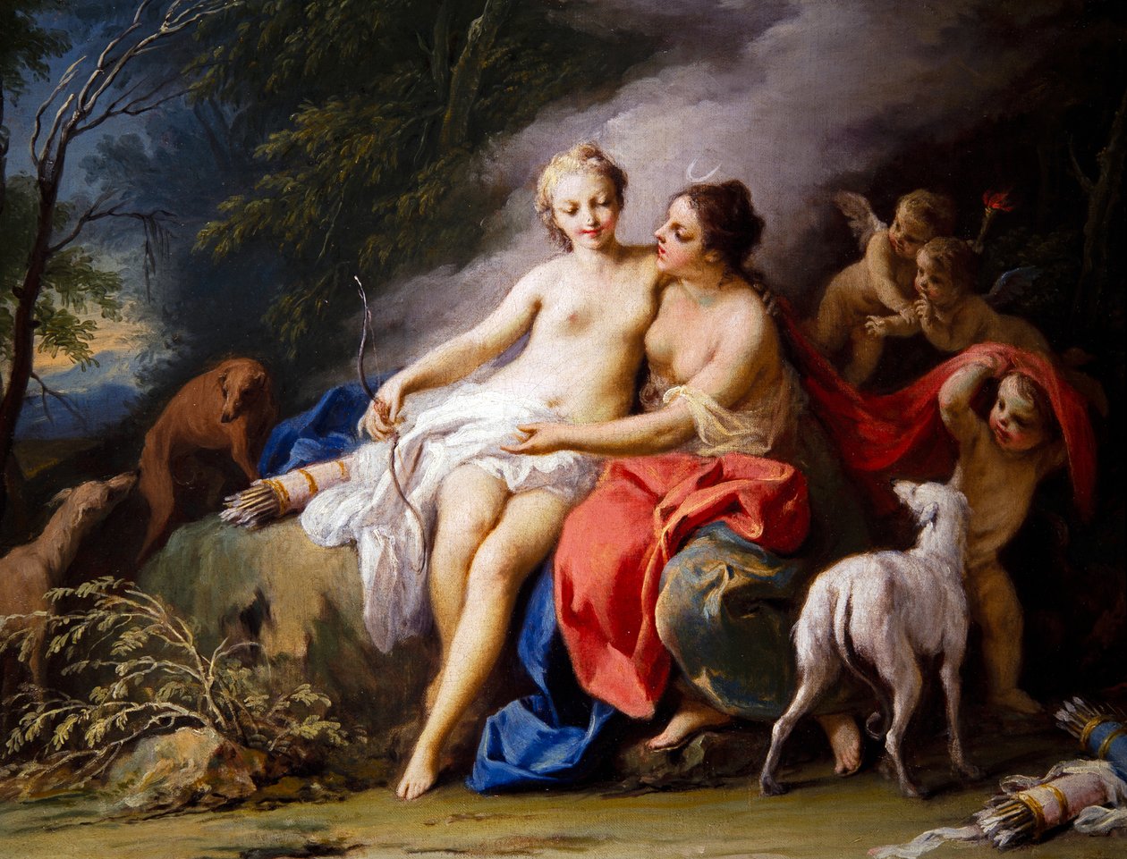Jupiter et Callisto - Jacopo Amigoni