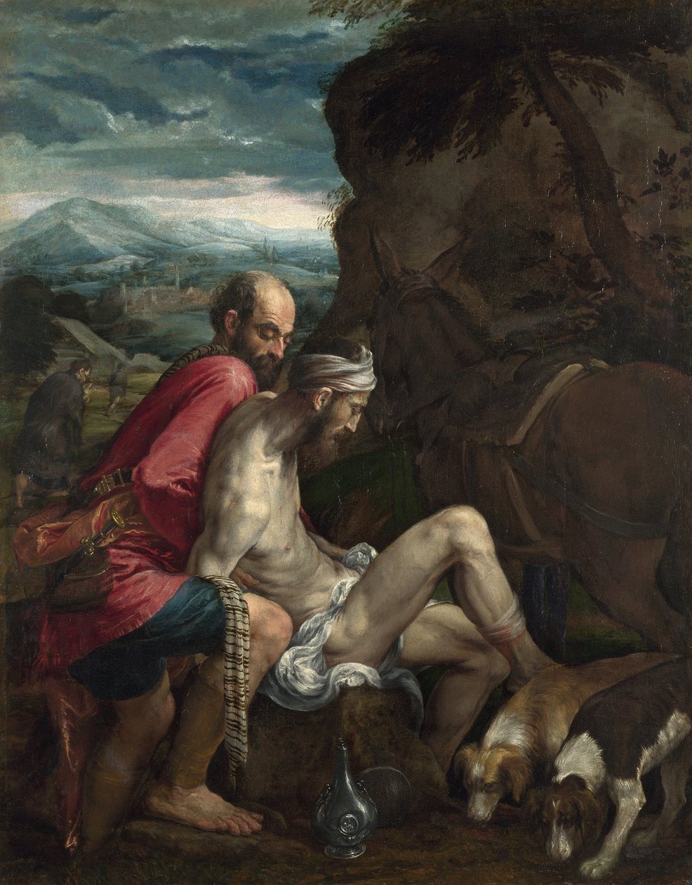 Le Bon Samaritain - Jacopo Bassano il vecchio