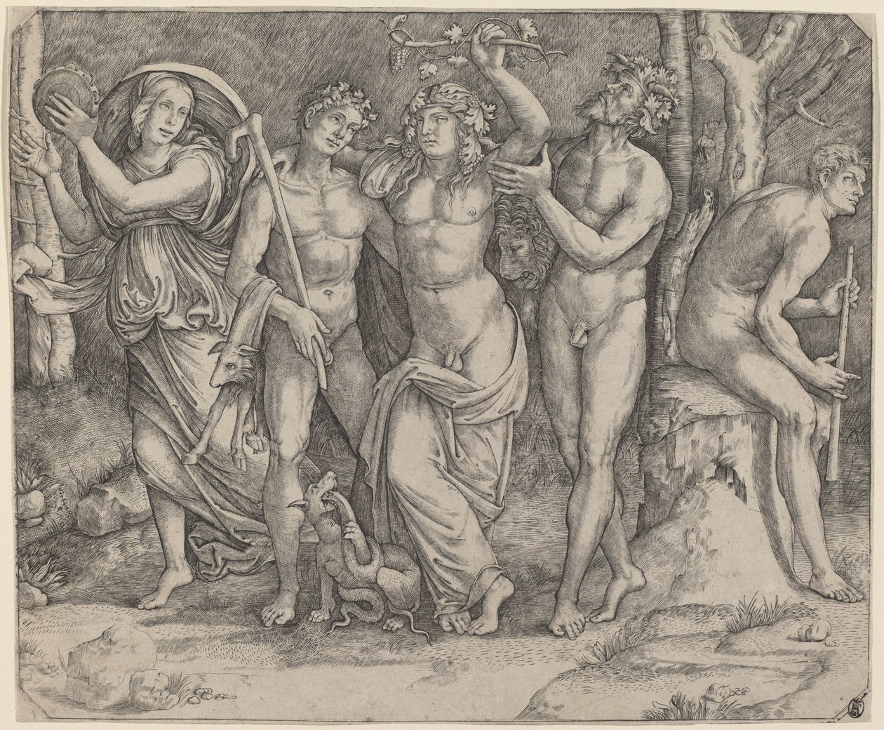 Bacchus et ses assistants - Jacopo Francia