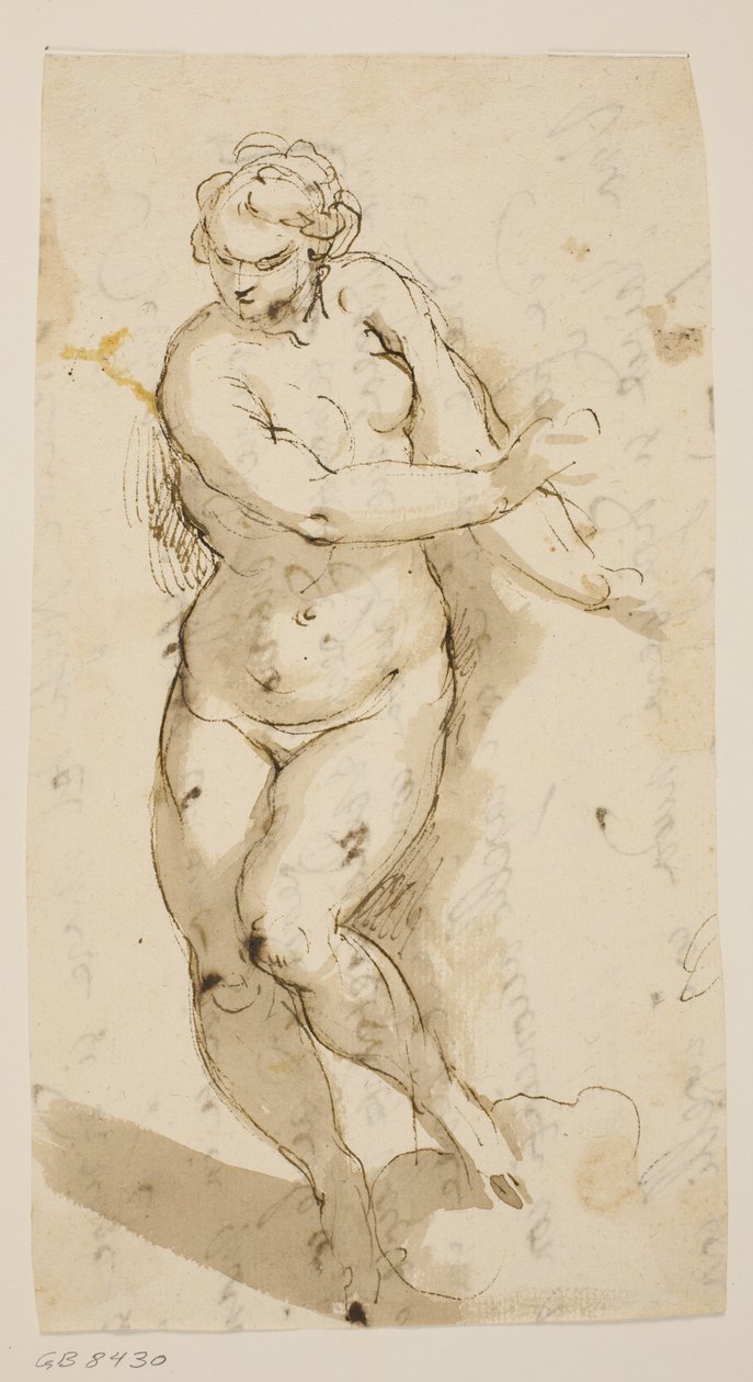 Femme nue marchant - Jacopo Palma