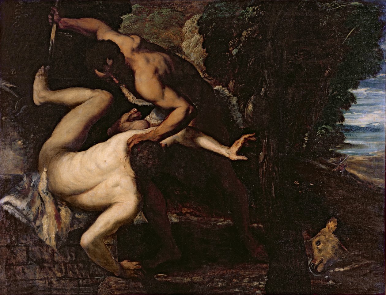 Caïn tuant Abel - Jacopo Robusti Tintoretto