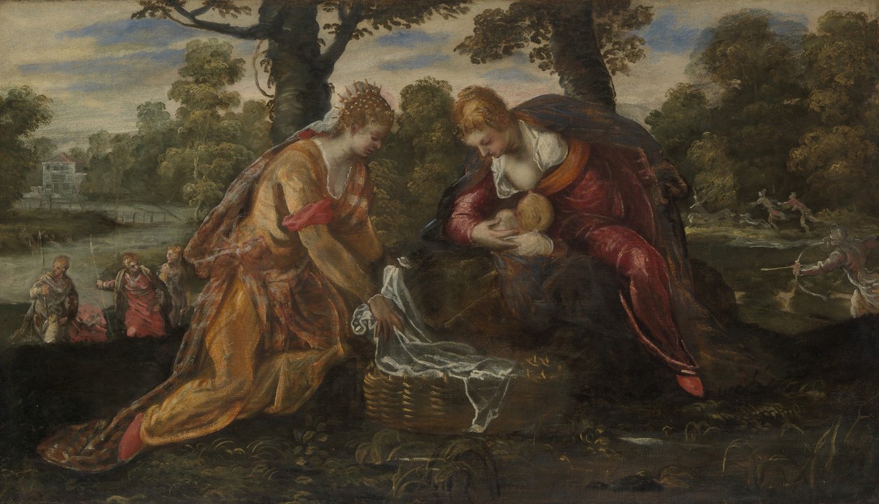 La Découverte de Moïse - Jacopo Robusti Tintoretto