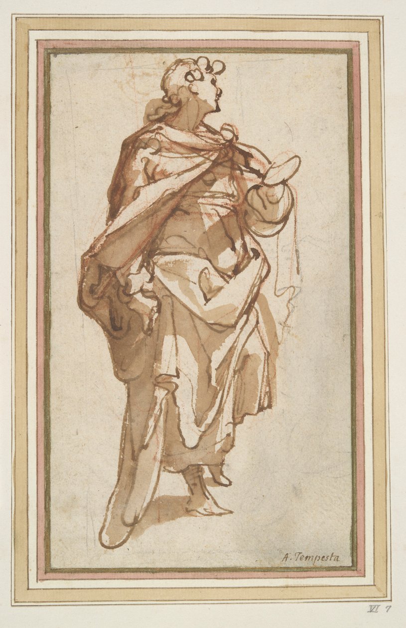 Jeune homme debout - Jacopo Zucchi