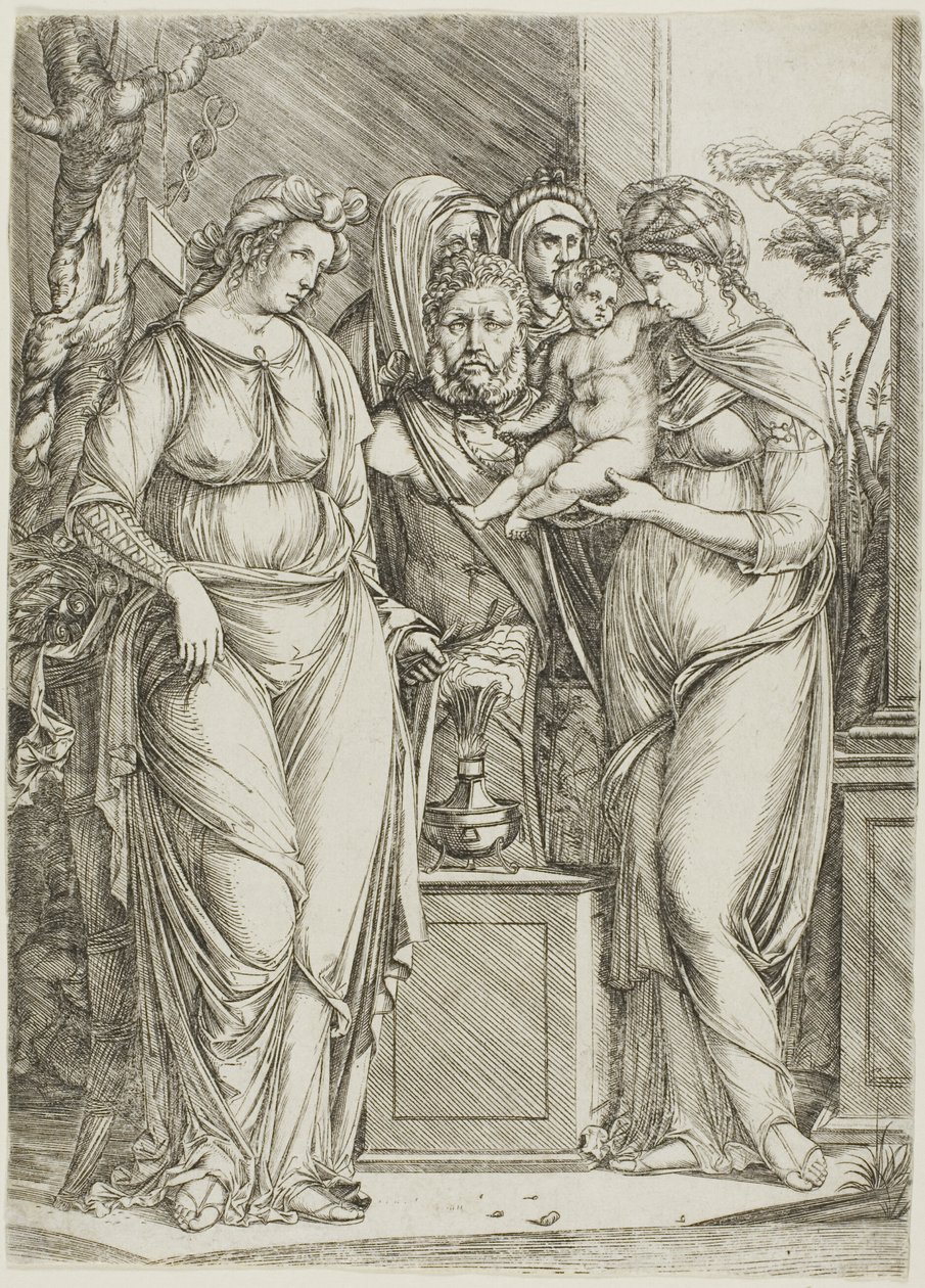 Sacrifice à Priape, la grande assiette - Jacopo de