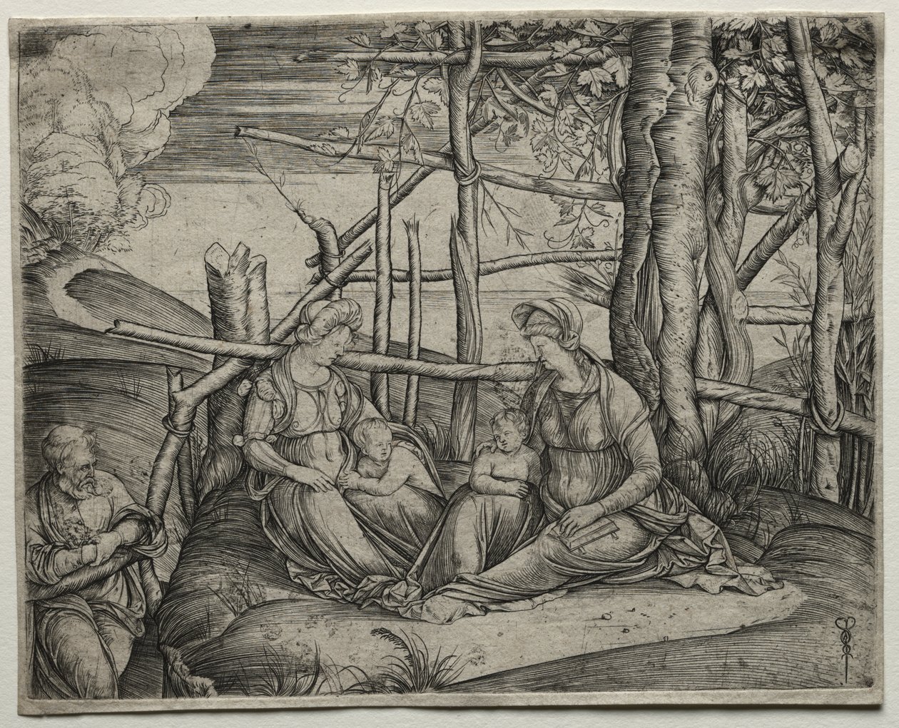 La Sainte Famille avec Sainte Élisabeth - Jacopo de