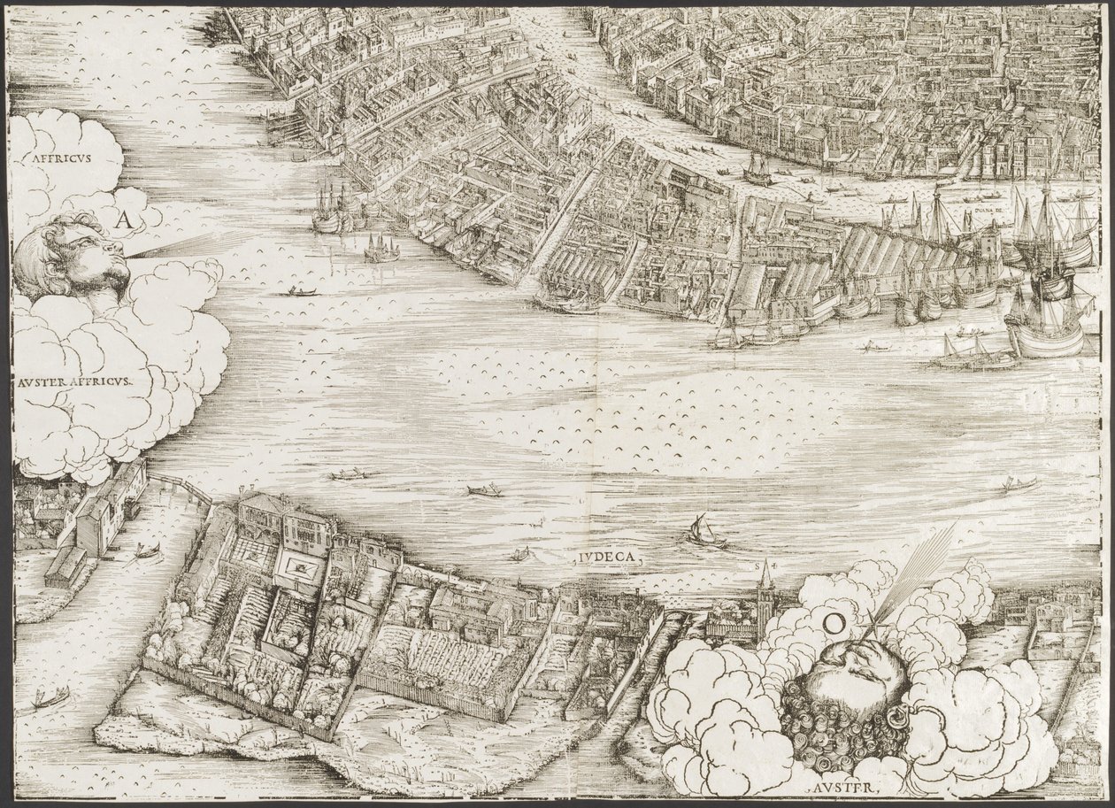 Vue de Venise [bloc inférieur gauche] - Jacopo de