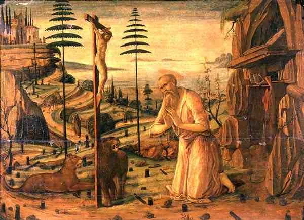 Saint Jérôme en prière - Jacopo del Sellaio