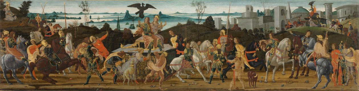 Tarquinius Priscus entrant à Rome, vers 1470 - Jacopo del Sellaio