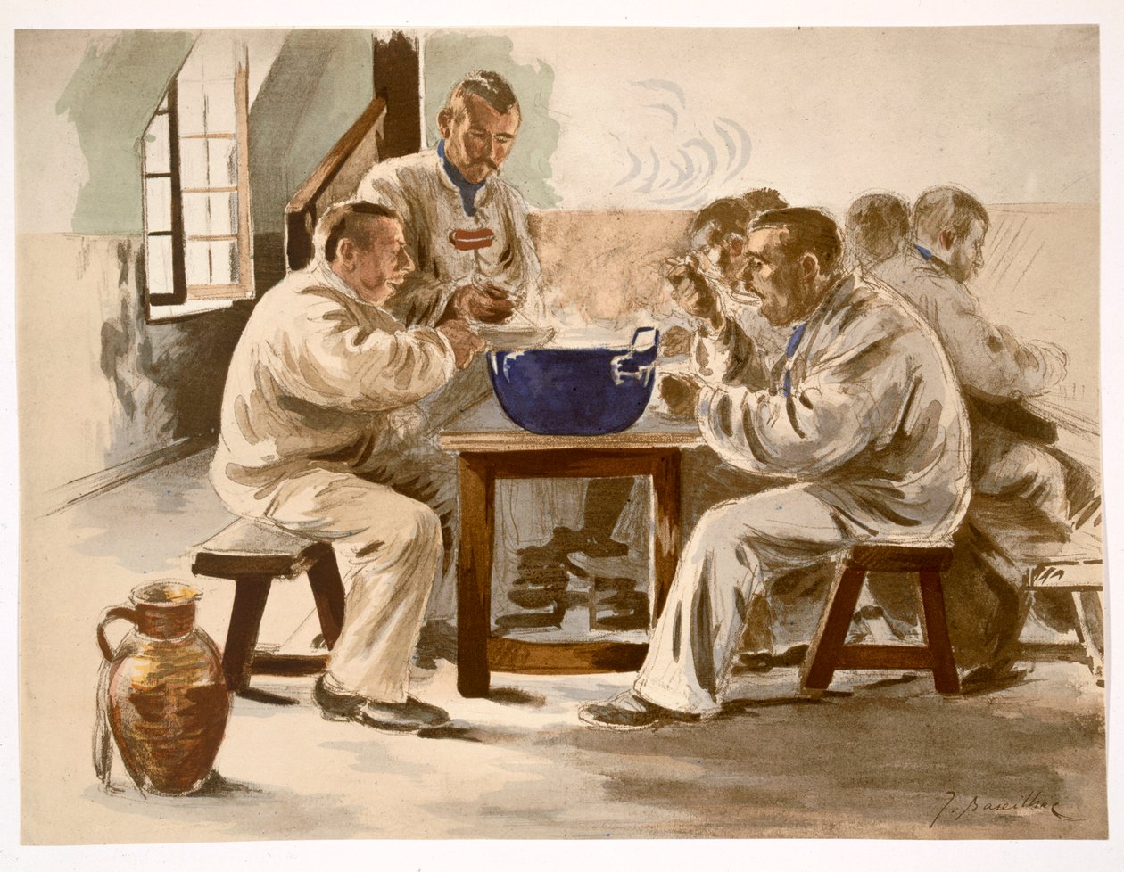 Manger de la Soupe à la Caserne, de L