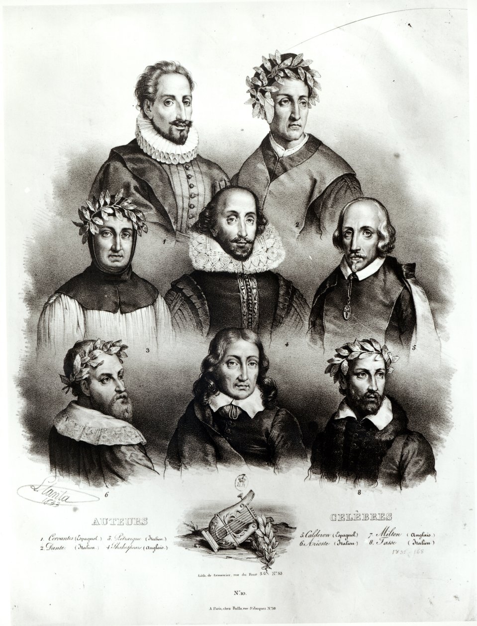 Auteurs célèbres, 1833 - Jacques Francois Gauderique Llanta