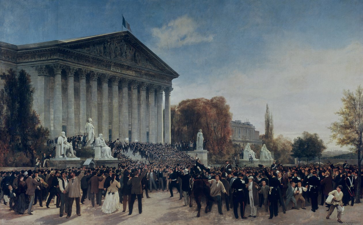 Le Palais du Corps Législatif après la dernière séance du 4 septembre 1870 - Jacques Guiaud