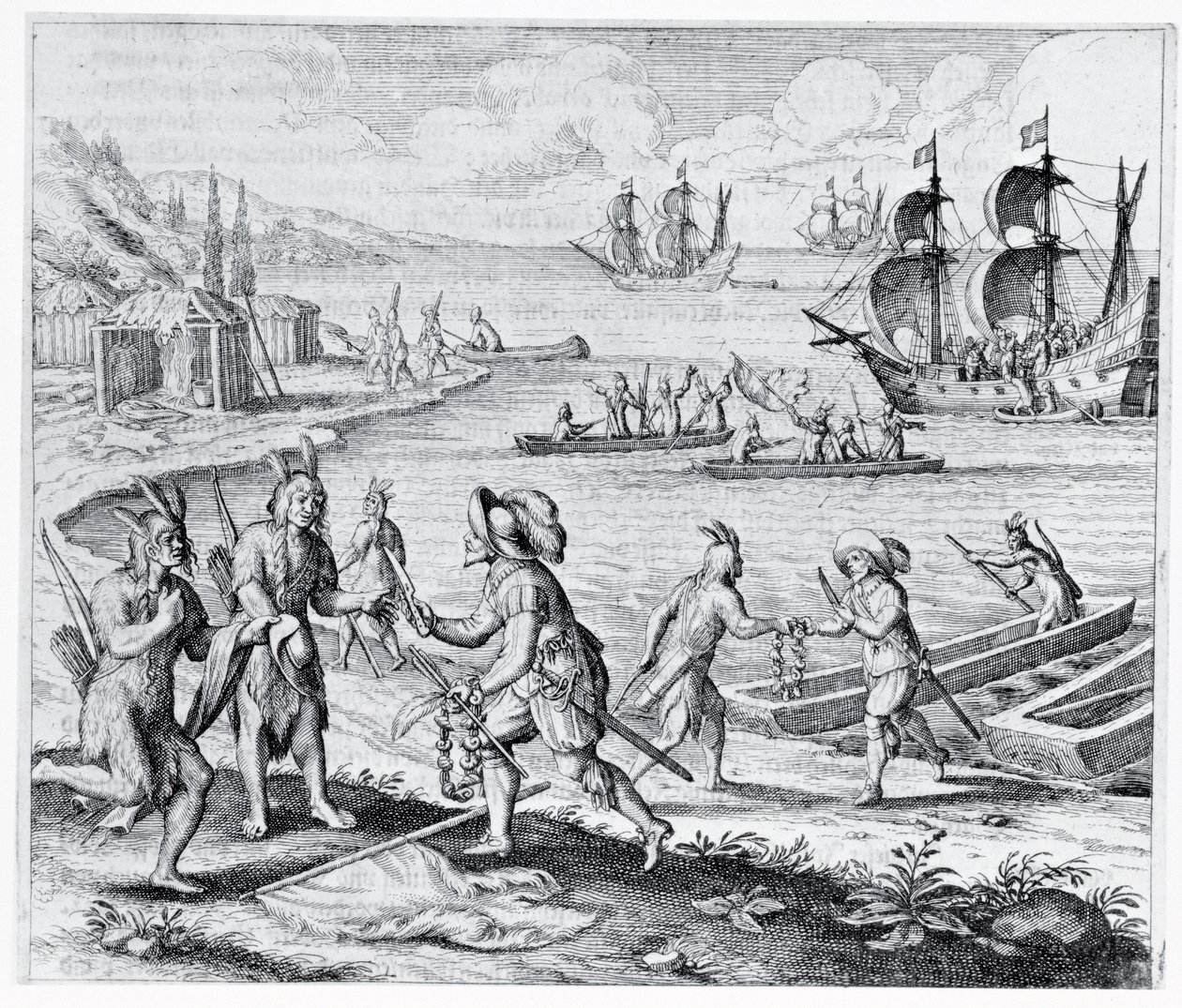 Commerce anglais avec les Indiens des Antilles, d