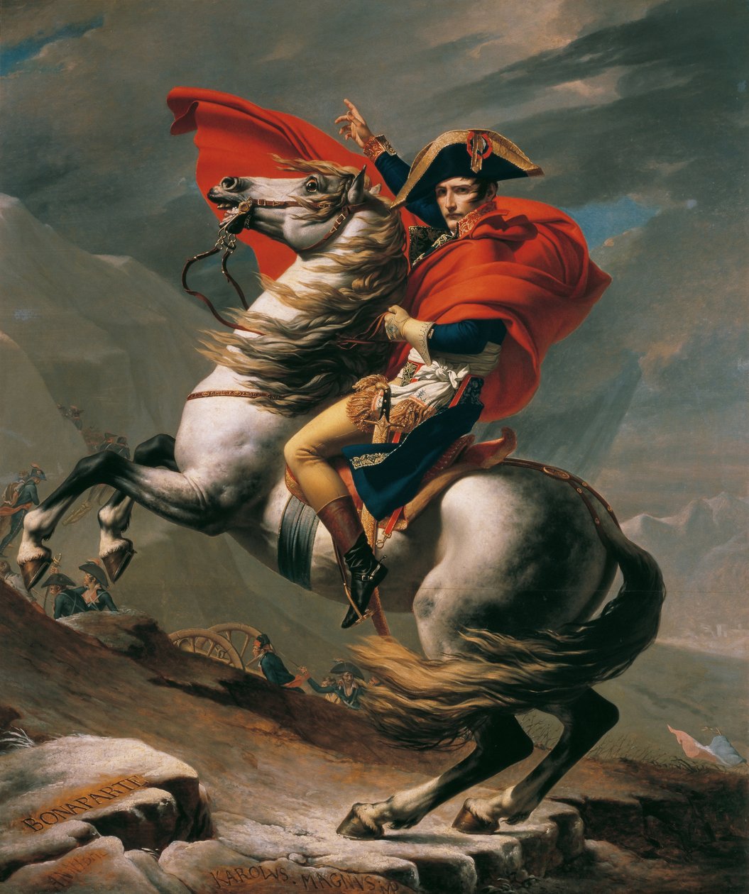 Napoléon Traversant les Alpes - Jacques Louis David